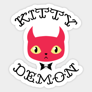 Kitty demon Sticker